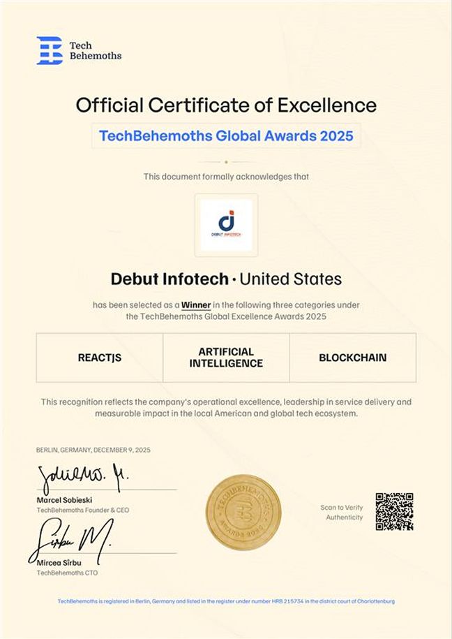 Official Certificate of Excellence