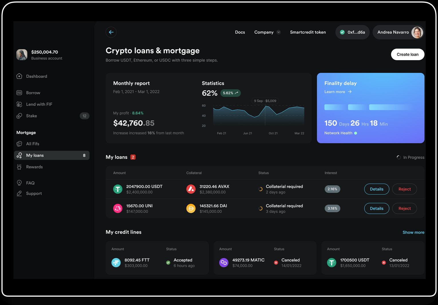 A Transparent Platform for Decentralized Asset Lending