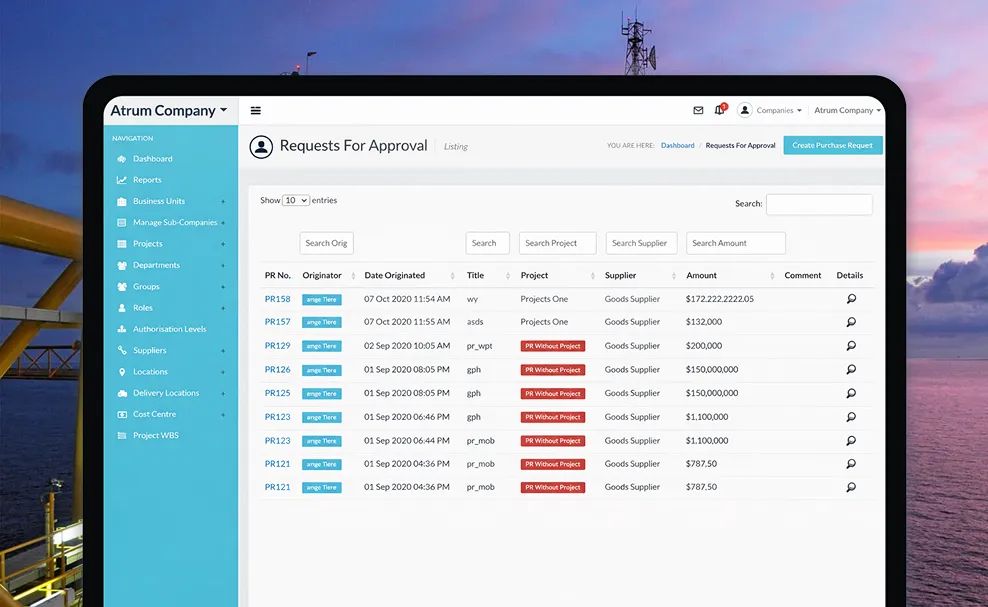A Supply Chain Efficiency Platform for Oil & Gas Networks