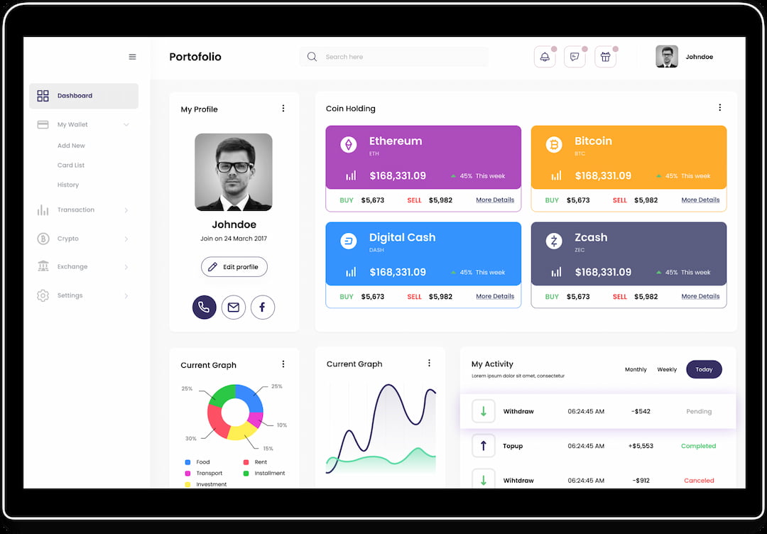 Seamless User Dashboard