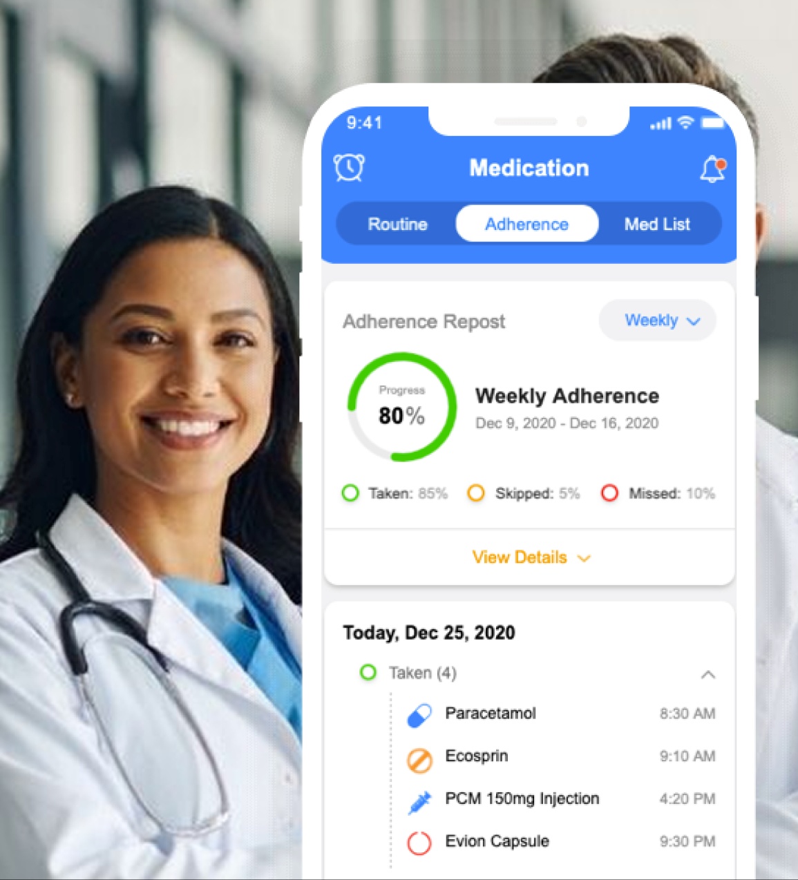 Wellpop connected healthcare platform interface