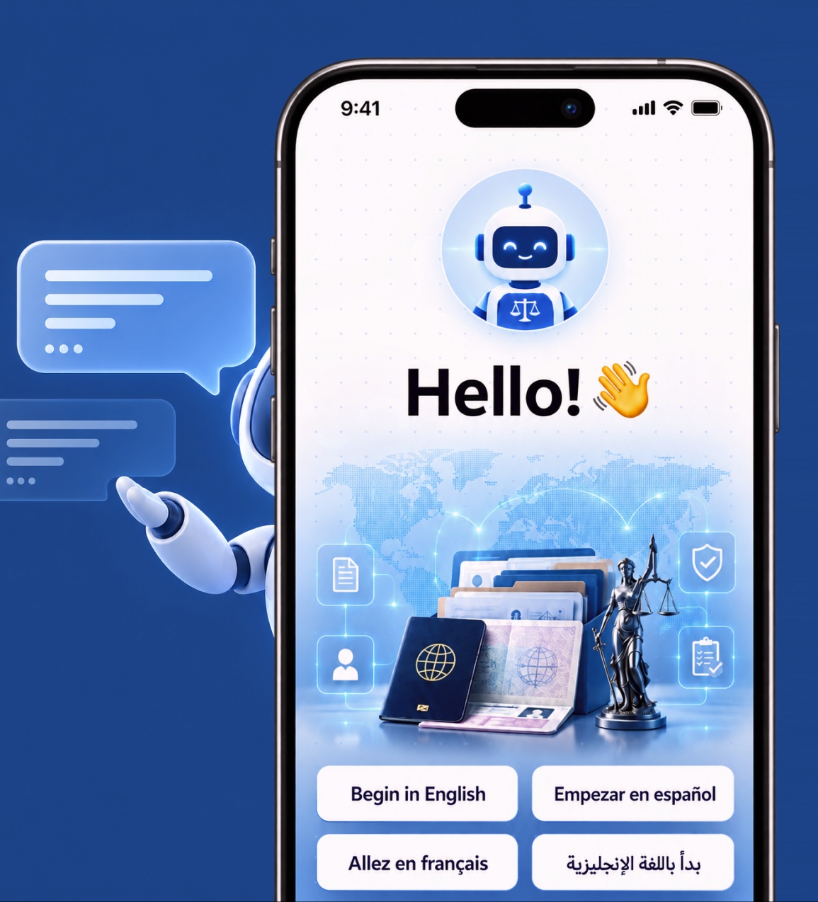 AI legal automation platform handling immigration case queries