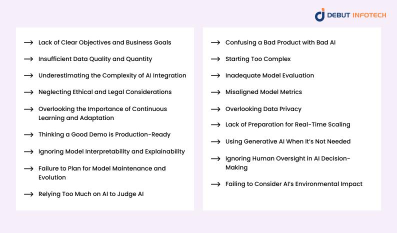 18 Common Mistakes in Generative AI Development and How to Avoid Them