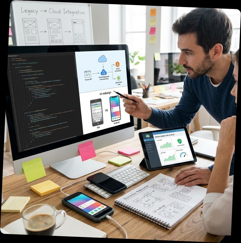 Legacy mobile app modernization