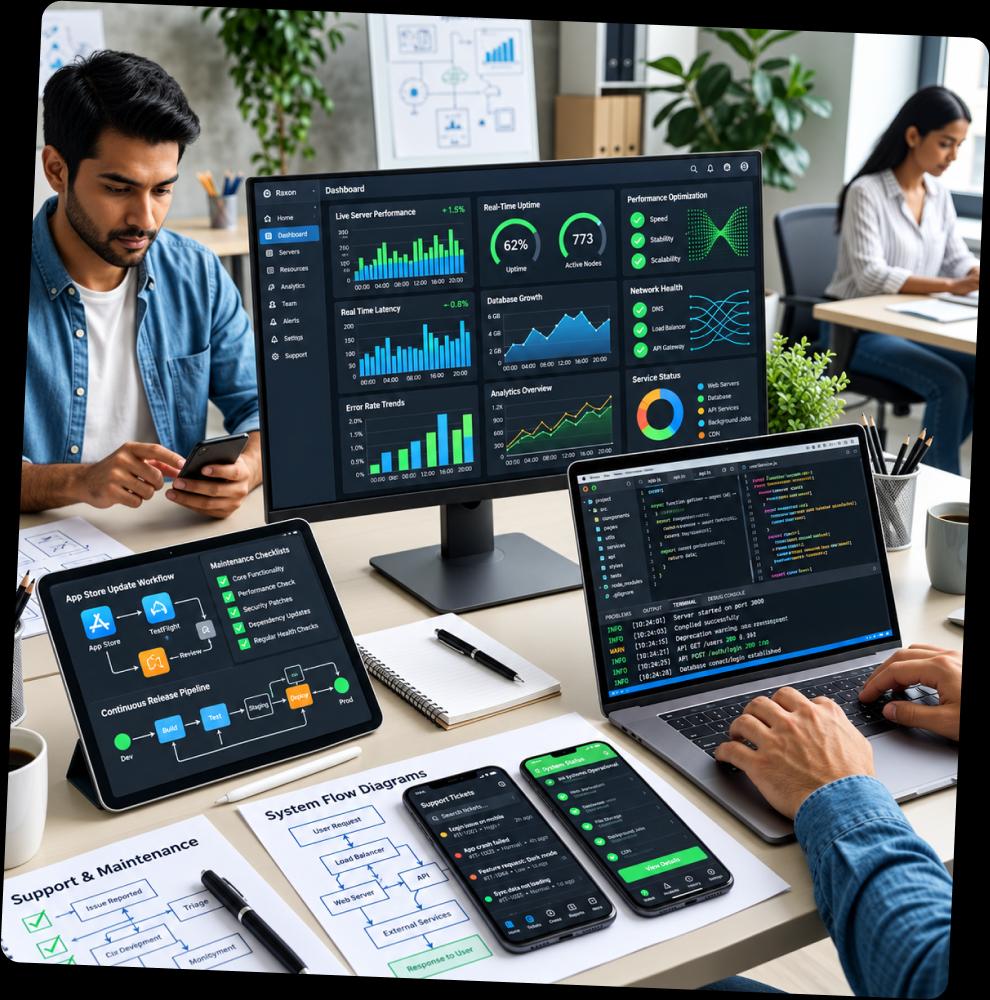 Mobile app support and maintenance