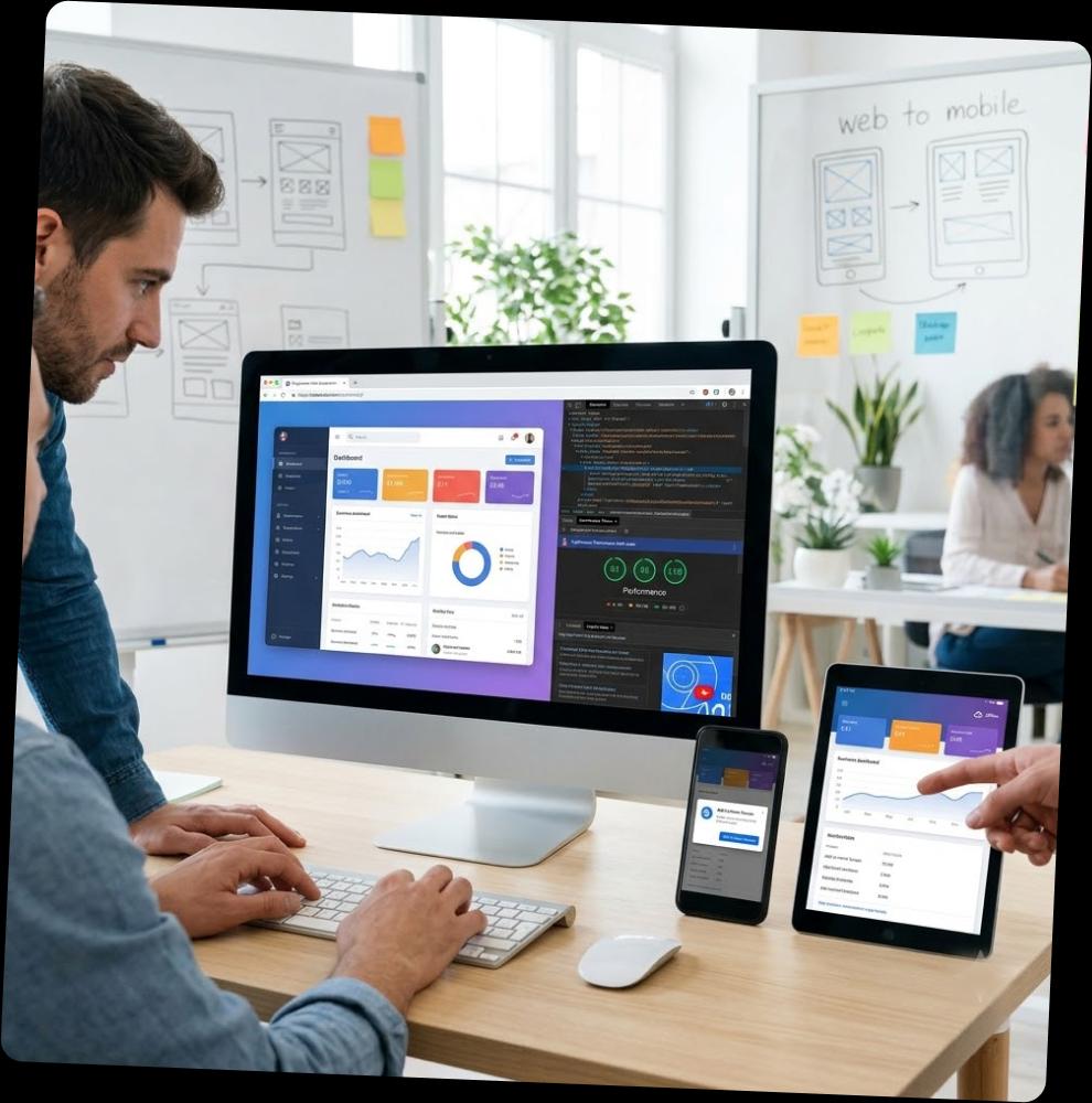 Progressive web application development