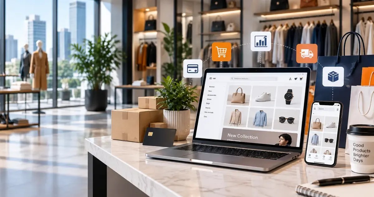 Shopper browsing products on a mobile commerce app