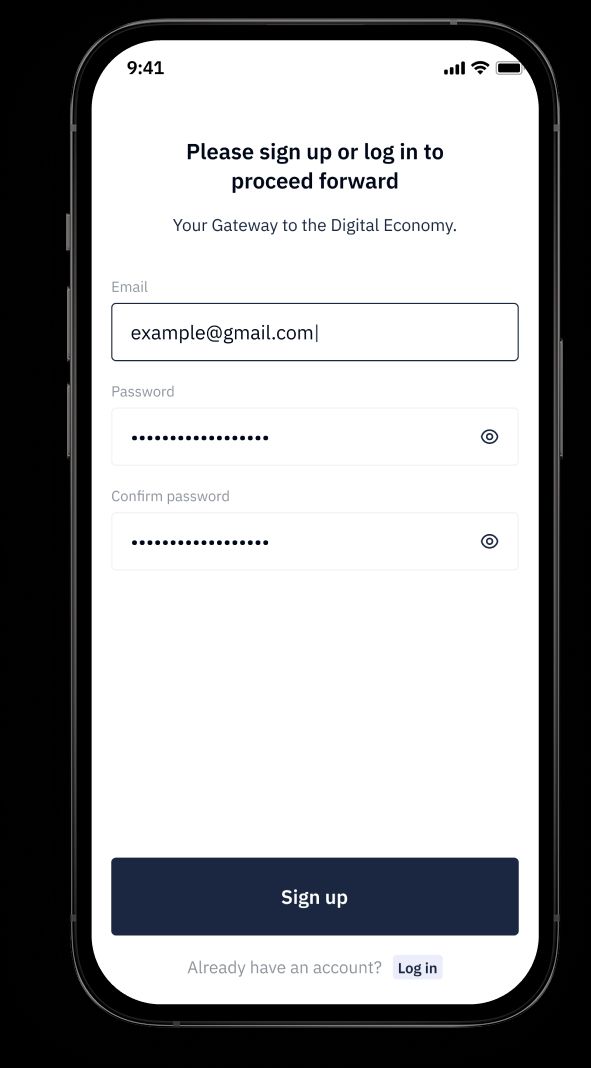 Sign Up Instantly